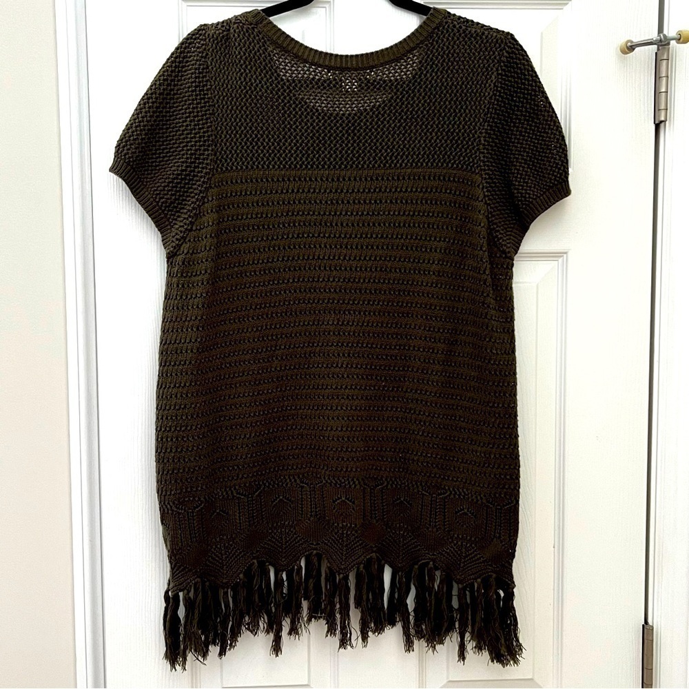 JohnPaulRichard green top womans size large - Picture 2 of 7